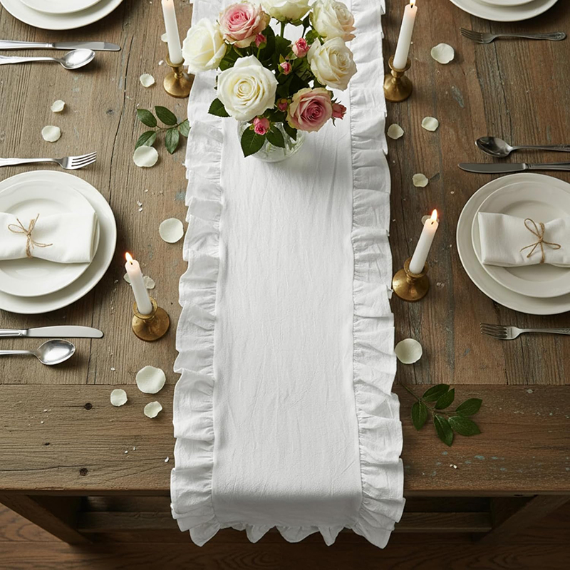 Wedding Supply Rentals - Bieżnik na stół świąteczny 100% bawełna
