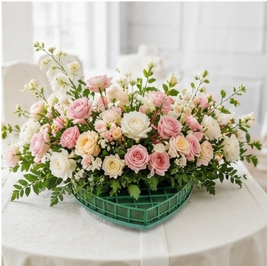 Wedding Floral Supply - 1 Zestaw: Klatka z pianki florystycznej