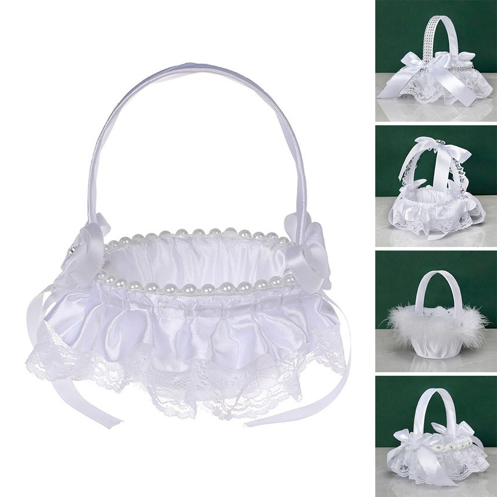 Koszyczek dla dziewczynki sypi – Flower Girl Basket recenzja i cena