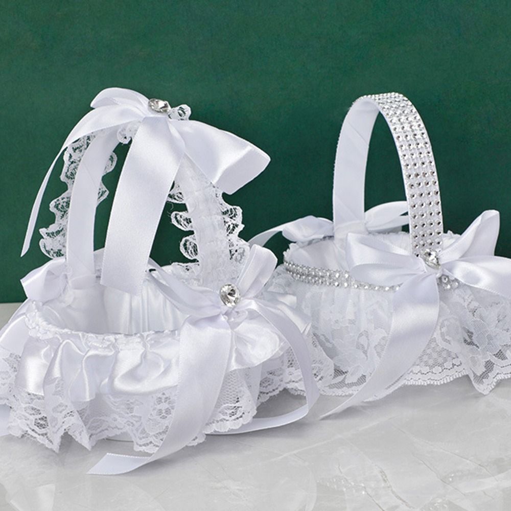 Koszyczek dla dziewczynki sypi – Flower Girl Basket recenzja i cena