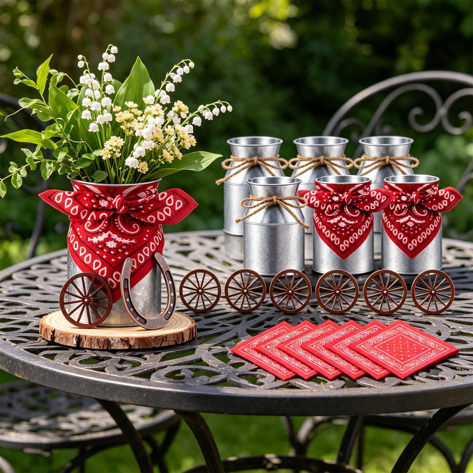 Ozdoby stołowe w stylu western – Wedding Supply Rentals recenzja i cena