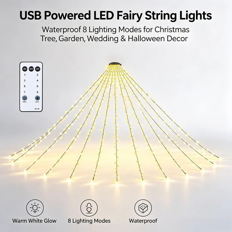 Wodoodporne lampki LED USB, 8  – Wedding Led recenzja i cena