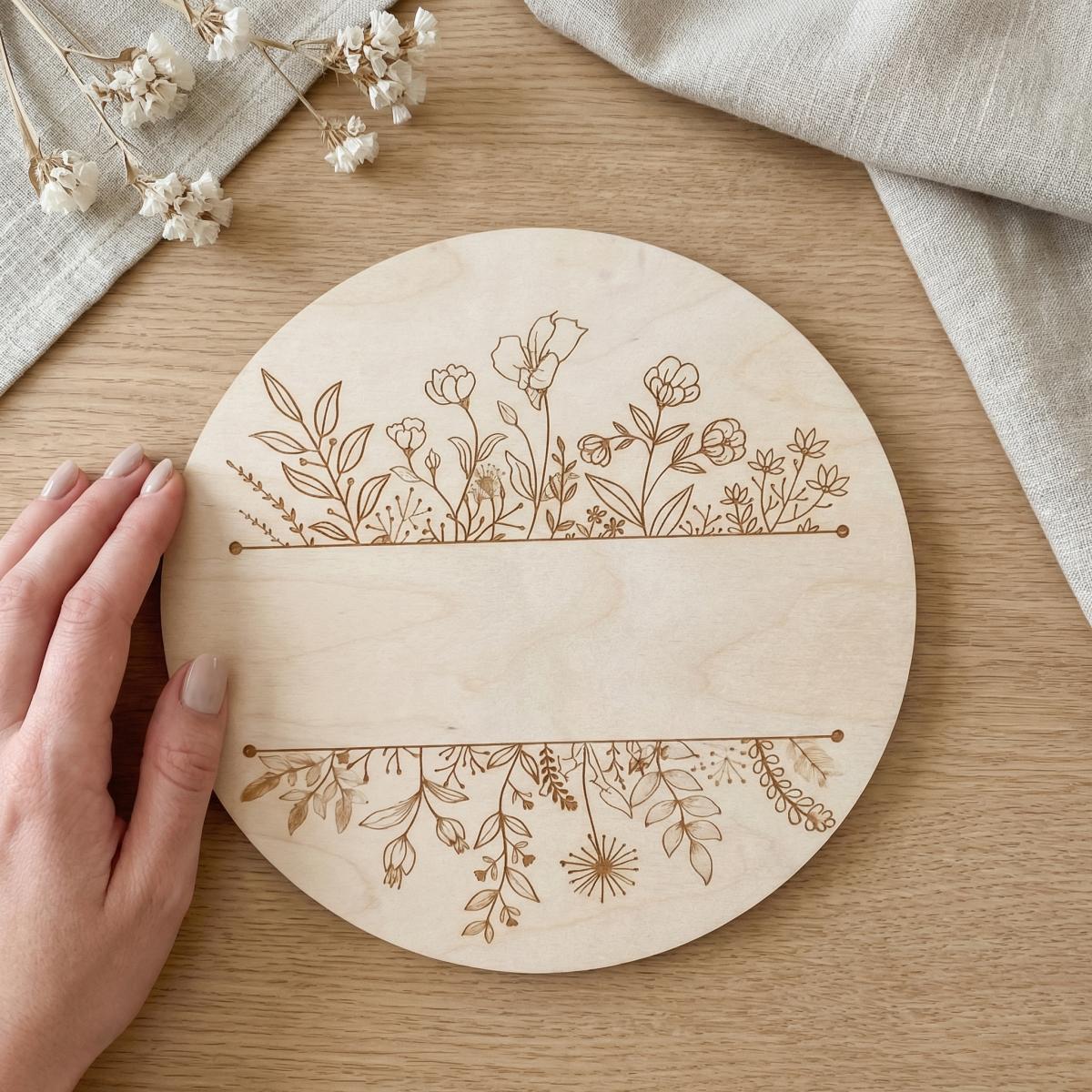 Personalizowana okrągła drewni – Wedding Party Supply recenzja i cena