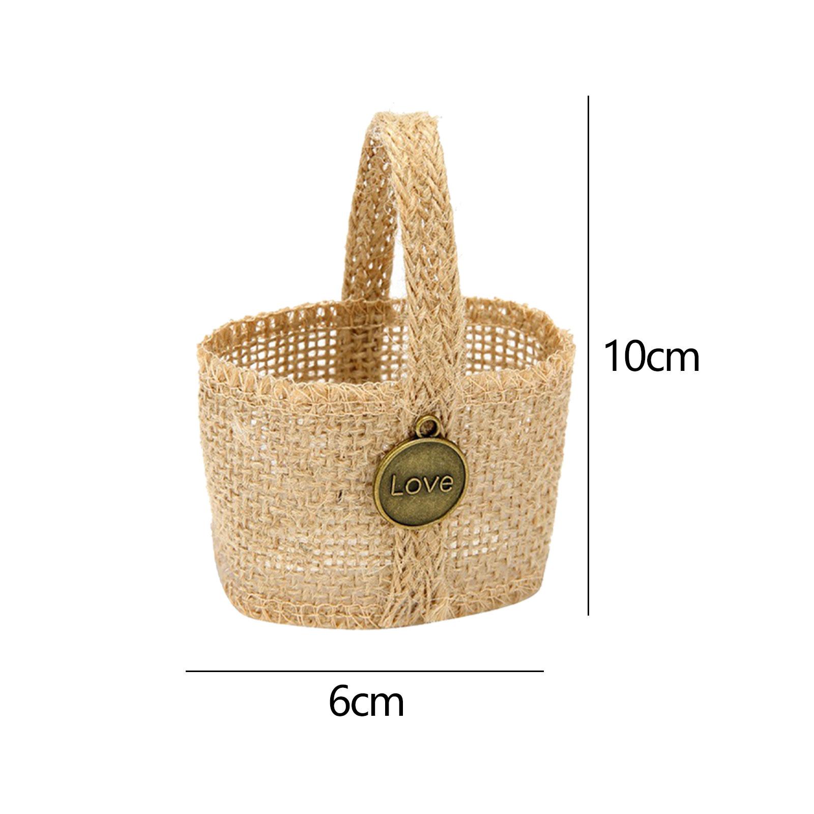 Klasyczny, jutowy koszyk na we – Flower Girl Basket recenzja i cena