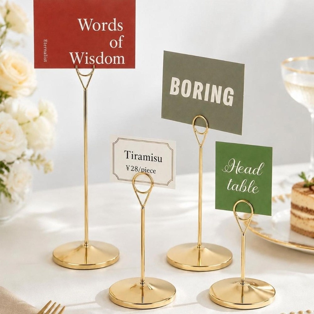 Przenośny metalowy uchwyt na n – Table Number Gold recenzja i cena